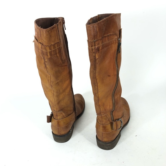 Matisse Coconut tan heel riding boots zipper Deja - Picture 3 of 8
